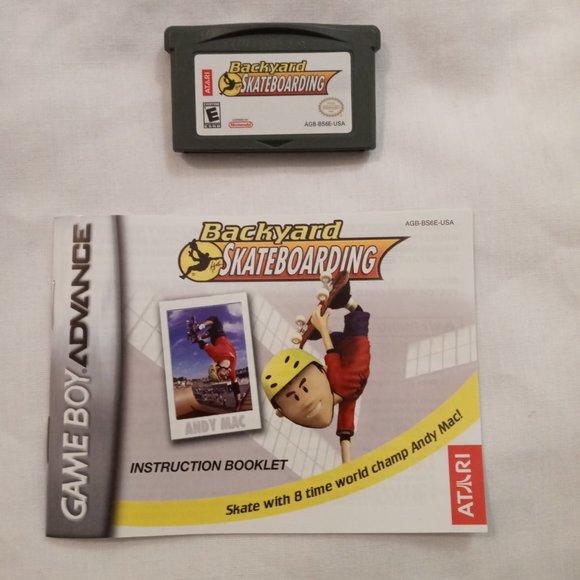 Used Gamboy Advance Backyard Skateboarding game - Andy Mac - Picture 3 of 5